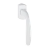 Acbat Poignée alu laqué blanc New York pour fenêtre L.128mm* Poignée De Fenêtre