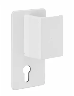 Thirard Poignée Beluga pour porte palière, droite, blanc -* Poignée Sur Plaque