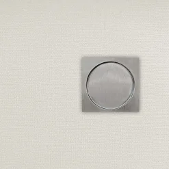 Reivilo Poignée cuvette encastrée carrée grise avec tire-doigt pour porte coulissante