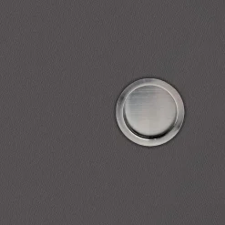 Best Reivilo Poignée cuvette encastrée ronde grise avec tire-doigt pour porte coulissante