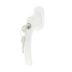 Online Poignée de fenêtre avec clé Minia PVC blanc l.2,9 x H.15,4 x P.6 cm