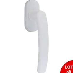 Secury-T Poignée de fenêtre oscillo-battante PVC laqué blanc RAL 9016* Poignée De Fenêtre