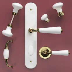 GoodHome Poignée de fenêtre Vras mat blanc l.4,2 x H.6,7 x P.5,4 cm* Poignée De Fenêtre