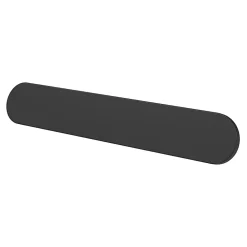Online GoodHome Poignée de meuble arrondi Minzh aluminium mat noir l.153mm x l.25mm x H. 16mm entraxe 128mm