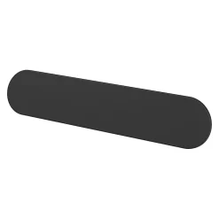 GoodHome Poignée de meuble arrondi Minzh aluminium mat noir l.121mm x l.25mm x H. 16mm entraxe 96mm* Poignée De Meuble