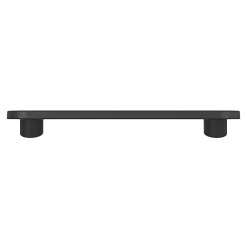 GoodHome Poignée de meuble arrondi Minzh aluminium mat noir l.121mm x l.25mm x H. 16mm entraxe 96mm* Poignée De Meuble