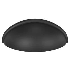 GoodHome Poignée de meuble demi-ronde Armel mat noir l.79mm x l.28mm x H. 26mm entraxe 64mm* Poignée De Meuble