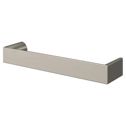 New GoodHome Poignée de meuble Droit Dotz effet nickel satin gris l.104mm x l.14mm x H. 26mm entraxe 96mm