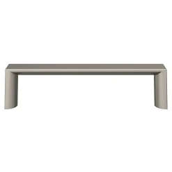 New GoodHome Poignée de meuble Droit Dotz effet nickel satin gris l.104mm x l.14mm x H. 26mm entraxe 96mm