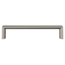 GoodHome Poignée de meuble Droit Dotz effet nickel satin gris l.135mm x l.12mm x H. 26mm entraxe 128mm* Poignée De Meuble