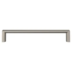 GoodHome Poignée de meuble Droit Dotz effet nickel satin gris l.169mm x l.12mm x H. 27mm entraxe 160mm* Poignée De Meuble