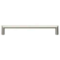 GoodHome Poignée de meuble Droit Keri effet nickel satin gris l.170mm x l.11mm x H. 27mm entraxe 160mm* Poignée De Meuble