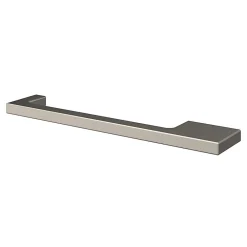 GoodHome Poignée de meuble Droit Skej aluminium effet nickel satin gris l.158mm x l.7mm x H. 30mm entraxe 128mm* Poignée De Meuble