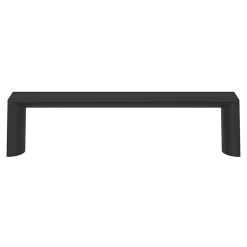 GoodHome Poignée de meuble Droit Dotz mat noir l.104mm x l.14mm x H. 26mm entraxe 96mm* Poignée De Meuble