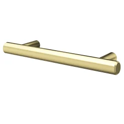 Discount GoodHome Poignée de meuble en T Dizel acier effet laiton satin doré l.136mm x l.12mm x H. 35mm entraxe 96mm