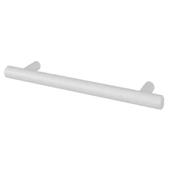 Best GoodHome Poignée de meuble en T Dizel acier mat blanc l.168mm x l.12mm x H. 35mm entraxe 128mm