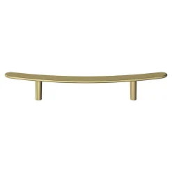 Clearance GoodHome Poignée de meuble en T Meham effet laiton doré l.220mm x l.20mm x H. 35mm entraxe 128mm