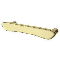 GoodHome Poignée de meuble en T Armel aluminium effet laiton doré l.120mm x l.17mm x H. 30mm entraxe 96mm* Poignée De Meuble