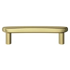 GoodHome Poignée de meuble en T Armel aluminium effet laiton doré l.120mm x l.17mm x H. 30mm entraxe 96mm* Poignée De Meuble