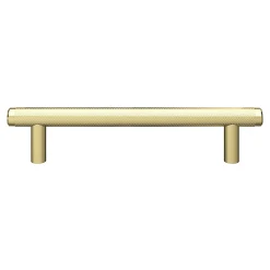 Sale GoodHome Poignée de meuble en T Irus acier effet laiton satin doré l.168mm x l.12mm x H. 35mm entraxe 128mm