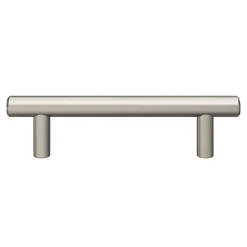 GoodHome Poignée de meuble en T Dizel acier effet nickel satin gris l.136mm x l.12mm x H. 35mm entraxe 96mm* Poignée De Meuble