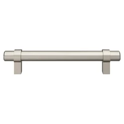 Discount GoodHome Poignée de meuble en T Kerver acier et Zamac effet nickel satin gris l.168mm x l.18mm x H. 34mm entraxe 128mm