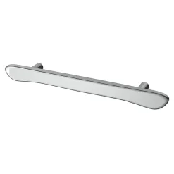 Hot GoodHome Poignée de meuble en T Armel aluminium effet chromé gris l.190mm x l.17mm x H. 30mm entraxe 128mm