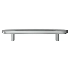 Hot GoodHome Poignée de meuble en T Armel aluminium effet chromé gris l.190mm x l.17mm x H. 30mm entraxe 128mm