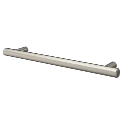 Clearance GoodHome Poignée de meuble en T Dizel acier effet nickel satin gris l.200mm x l.12mm x H. 35mm entraxe 160mm