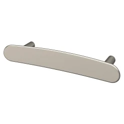 Best GoodHome Poignée de meuble en T Meham effet nickel satin gris l.130mm x l.20mm x H. 34mm entraxe 96mm