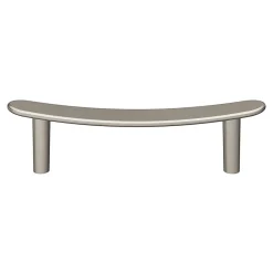 Best GoodHome Poignée de meuble en T Meham effet nickel satin gris l.130mm x l.20mm x H. 34mm entraxe 96mm