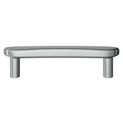 GoodHome Poignée de meuble en T Armel aluminium effet chromé gris l.120mm x l.17mm x H. 30mm entraxe 96mm* Poignée De Meuble