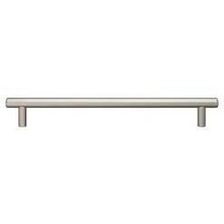 Sale GoodHome Poignée de meuble en T Dizel acier effet nickel satin gris l.264mm x l.12mm x H. 35mm entraxe 224mm