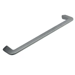 Hardwarexchange Poignée de meuble en zamac finition chrome mat e 320 mm avec vis incluses
