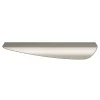 Best GoodHome Poignée de meuble Incurvé Mehaban effet nickel satin gris l.170mm x l.44mm x H. 18mm entraxe 128mm