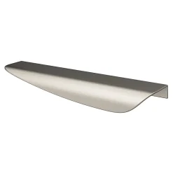 Best GoodHome Poignée de meuble Incurvé Mehaban effet nickel satin gris l.170mm x l.44mm x H. 18mm entraxe 128mm