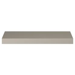 Outlet GoodHome Poignée de meuble Incurvé Skej aluminium effet nickel satin gris l.120mm x l.19mm x H. 35mm entraxe 96mm