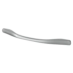 Hot GoodHome Poignée de meuble nœud Ruis effet chromé gris l.169mm x l.10mm x H. 25mm entraxe 128mm