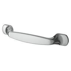 Hot GoodHome Poignée de meuble nœud Govlin aluminium effet chromé gris l.131mm x l.19mm x H. 24mm entraxe 96mm