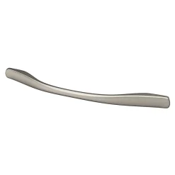 New GoodHome Poignée de meuble nœud Ruis effet nickel satin gris l.169mm x l.10mm x H. 25mm entraxe 128mm