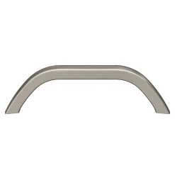 Sale GoodHome Poignée de meuble nœud Irvil aluminium effet nickel satin gris l.110mm x l.12mm x H. 30mm entraxe 96mm