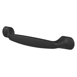 Best GoodHome Poignée de meuble nœud Govlin aluminium mat noir l.131mm x l.19mm x H. 24mm entraxe 96mm