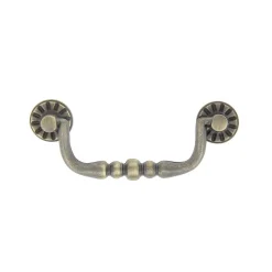 Poignée de meuble nœud Rohan effet laiton satin doré l.122mm x H. 48mm entraxe 96mm* Poignée De Meuble