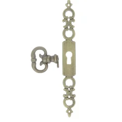 Poignée de meuble Rohan effet laiton satin doré l.141mm x H. 16mm entraxe 128mm* Poignée De Meuble