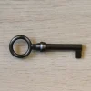 Clearance Poignée de meuble Rohan effet étain satin gris l.x H. entraxe mm