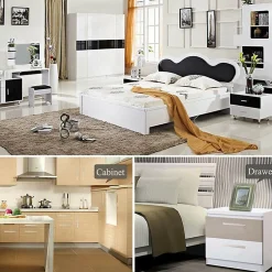 Deko Poignée de porte d'armoire en acier inoxydable avec vis* Bouton De Meuble