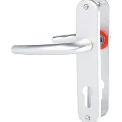 Hoppe Poignée de porte d'entrée - San diego - Et Cie - Gris argent - Clé I - 165 mm* Poignée De Porte Intérieure