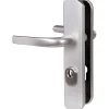 Discount Vachette Poignée de porte d'entrée blindée - Secumax Up - - Gris argent - Clé I - 170 mm à 216 mm
