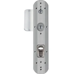 Discount Vachette Poignée de porte d'entrée blindée - Secumax Up - - Gris argent - Clé I - 170 mm à 216 mm