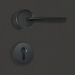 Discount Katchmee Poignée de porte design à cylindre finition aspect noir mat Alma -